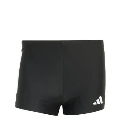 Abbildung von adidas Herren 3 Stripes Swim Boxers, Black/White, S