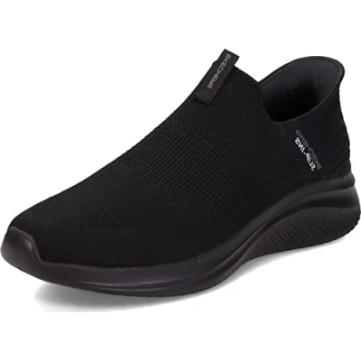 Abbildung von Skechers Herren Ultra Flex 3.0 Smooth Step sneakers,sports shoes, Black Knit Trim, 39.5 EU