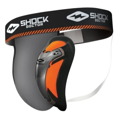 Abbildung von Shock Doctor Herren Suspensorium mit Ultra Carbon Flex Cup Tiefschutz, Grey, L EU