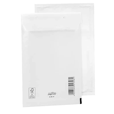 Abbildung von 10 Luftpolsterumschläge Polsterumschlag Versandtaschen Bantex C3 (225 x 175 mm) 13/C, Weiß, mit Selbstklebeverschluss, 400123103
