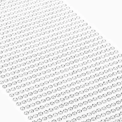 Abbildung von Movoja Silberne Strasssteine runde Glitzersteine 1200 Stück 3 mm selbstklebend zum Verzieren und Basteln Schmucksteine aufkleben Steinchen Dekosteine Bastelsteine Silber