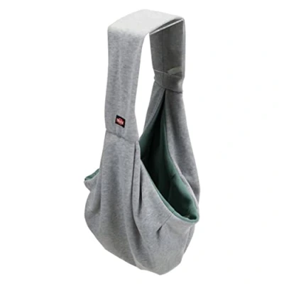 Abbildung von TRIXIE 28948 Junior Fronttasche, hellgrau/Mint, L 9 x B 30 H 45 cm
