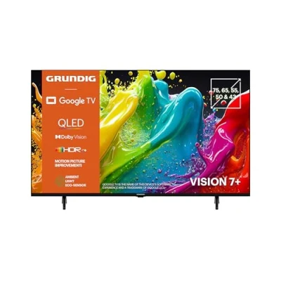 Abbildung von Grundig 50 VOE 84 Q Fernseher Zoll (126 cm) QLED TV, VPI 1800, Google 4K UHD, Dolby Vision, HDR10+, Motion Picture Improvement, Chromecast Built in, Bluetooth, Smart Schwarz