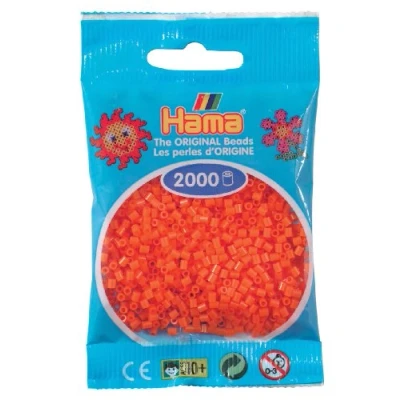 Abbildung von Hama Perlen 501 04 Mini Perlen, 2000 Stück orange
