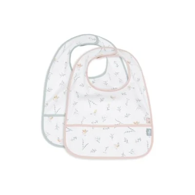 Abbildung von Jollein Lätzchen Baby Lovey Birds 2er Pack Wasserdicht Mit Klettverschluss Babylatz Sabberlätzchen