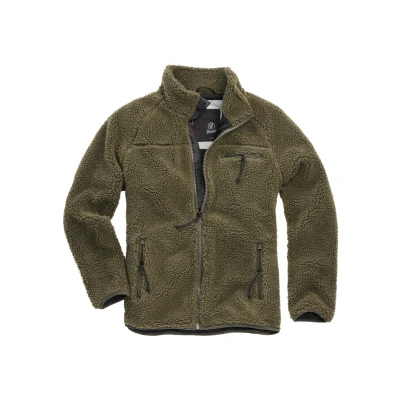 Abbildung von Brandit Teddy Fleecejacke, Herren, Größe: XXL, Olive