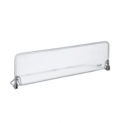 Abbildung von Safety 1st Extra Large Bed Rail 150 cm, Bettgitter Rausfallschutz, 18 Monate5 Jahre, verstellbares Bettschutzgitter, Netzgewebe, automatische Sperre, einfach zu reinigen, Grau &amp; Weiß