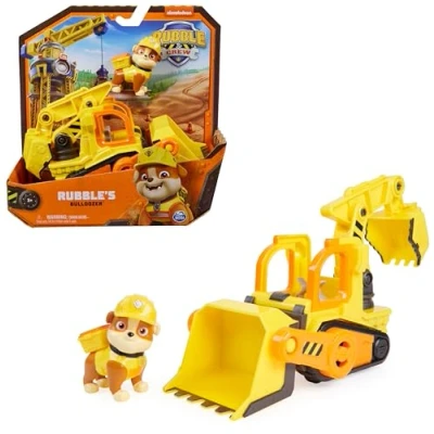 Abbildung von Rubble &amp; Crew Planierraupen Baufahrzeug mit Figur (Basis Fahrzeug), Spielzeug für Kinder ab 3 Jahren