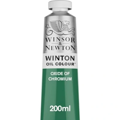 Abbildung von Winsor &amp; Newton 1437459 Winton, feine hochwertige Ölfarbe 200ml Tube mit gleichmäßiger Konsistenz, Lichtbeständig, hohe Deckkraft, Reich an Farbpigmenten Chromoxid