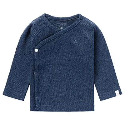 Abbildung von Noppies Unisex Baby U Tee Overlap LS Rib Nanyuki T Shirt, Navy Melange P758, 50