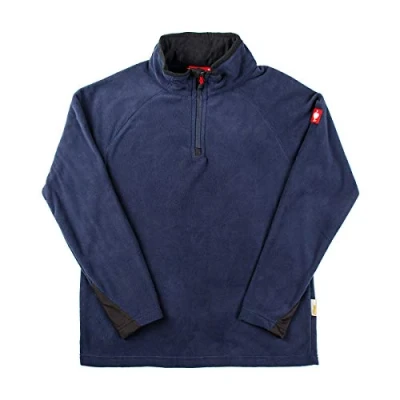 Abbildung von Engelbert Strauss Herren Fleecepullover Troyer dryplexx Micro, Farbe:dunkelblau, Größe:L