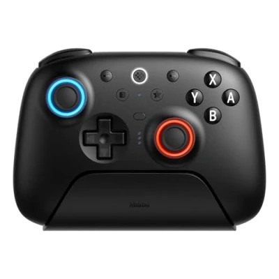 Abbildung von 8BitDo Ultimate 2 Bluetooth Controller for Switch &amp; Windows PC, Pro with TMR Joysticks, Switchable Hall Effect/Tactile Triggers, Vibration and Motion Control, RGB Fire Ring, Black