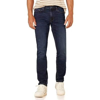 Abbildung von Amazon Essentials Herren Slim Fit Jeans, Dunkelblau Vintage, 30W / 28L