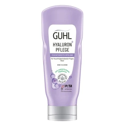 Abbildung von Guhl Hyaluron+ Pflege Feuchtigkeits Spülung Inhalt: 200 ml Haartyp: feuchtigkeitsbedürftig Mit natürlichem Hyaluron Ohne Silikone