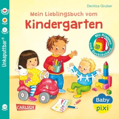 Abbildung von Baby Pixi (unkaputtbar) 149: Mein Lieblingsbuch vom Kindergarten: Babybuch mit Klappen und Gucklöchern ab 12 Monaten ideal für die Eingewöhnung in Kita (149)