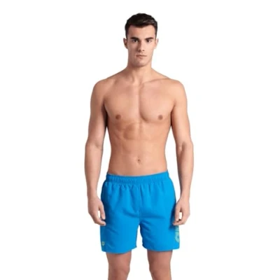 Abbildung von Arena Herren Fundamentals Logo Boxer Swim Trunks, Blue Lake Soft Green, L EU
