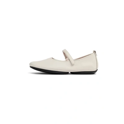 Abbildung von Camper Right NINA Riemchenballerina, Damen, Größe: 36, Weiß natural Schuhe