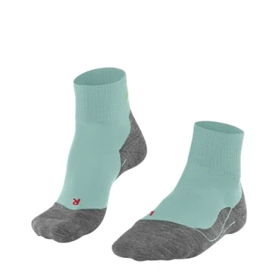 Abbildung von FALKE Damen Wandersocken TK5 Wander Short W Sso Wolle Funktionsmaterial antiblasen dünn 1 Paar, Grün Mint 7630, 37 38