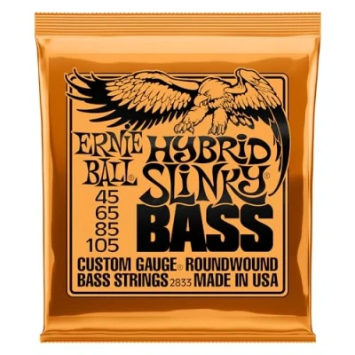Abbildung von Ernie Ball Hybrid Slinky Nickel Wound E Bass Saiten, Stärke 45 105