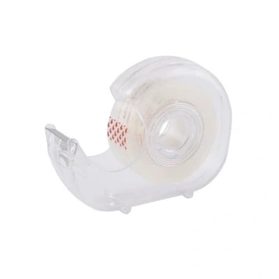 Abbildung von D.RECT Klebeband Transparent mit Dispenser Büroklebeband 19mm x 33m