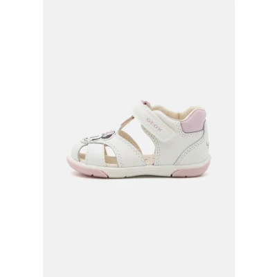 Abbildung von Geox Zapito GIRL Riemensandalette für Kinder, Größe: 24, White/pink Schuhe