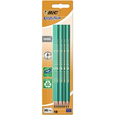 Abbildung von BIC 8902741 Bleistift Evolution Original 650 HB, Blisterà10Stück,grün