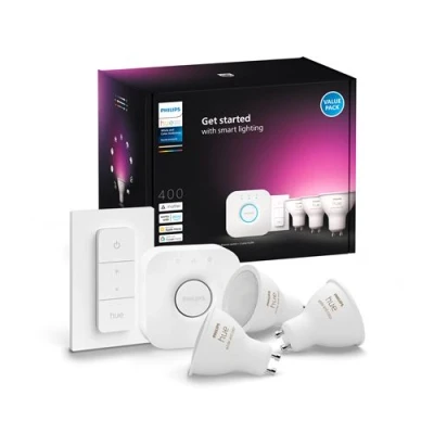 Abbildung von Philips Hue White &amp; Color Ambiance Starterkit GU10 4,2W
