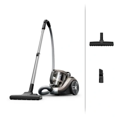 Abbildung von Rowenta RO4B30 Compact Power XXL, beutelloser Bodenstaubsauger, Chrom, 900 W, 2.5 liters, 69 Dezibel