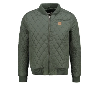 Abbildung von Urban Classics Diamond Übergangsjacke, Herren, Größe: Small, Olive