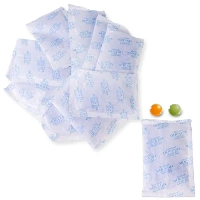 Abbildung von Lens Aid Silica Gel Beutel Trockenmittel regenerierbar mit Indikator als Päckchen für Elektronik, Schmuck, Filament, Lebensmittel 50g 10Stk