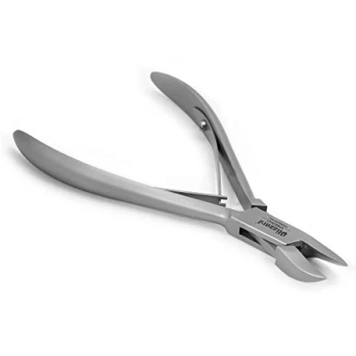 Abbildung von Blizzard Nagelzange Eckenzange gewölbter Schneide Podologie Werkzeug für Arbeiten bis in den Nagelfalz und Eckenbereich Fußpflege Edelstahl 13 cm