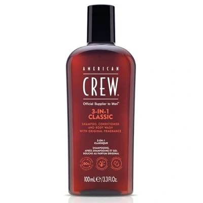 Abbildung von American Crew 3IN1 SHAMPOO, Conditioner AND BODY WASH Duschgel, Herren, Größe: 100 ml,