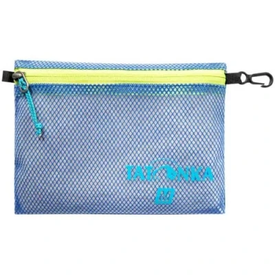Abbildung von Tatonka Reißverschlusstasche Zip Pouch Flache Aufbewahrungs und Dokumententasche in verschiedenen Größen als Set durchsichtig, wasserfest robust , blue, M (20 x 15 cm)