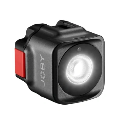Abbildung von JOBY JB01579 BWW Beamo LED, Leuchte für Smartphones und spiegellose Kameras, kompakt, schnurloses Laden, Bluetooth, wasserdicht Video Blogging, Foto Videoaufnahmen