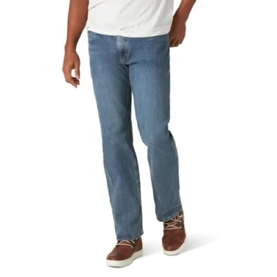 Abbildung von Wrangler Authentics Herren Regular Fit Comfort Flex Waist Jeans, Schiefer, 34W / 30L