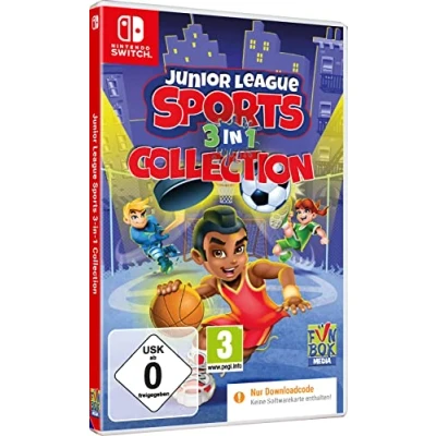 Abbildung von Junior League Sports 3in1 Collection 3 Sport Spiele Fußball, Bastketball, Eishockey für Nintendo Switch