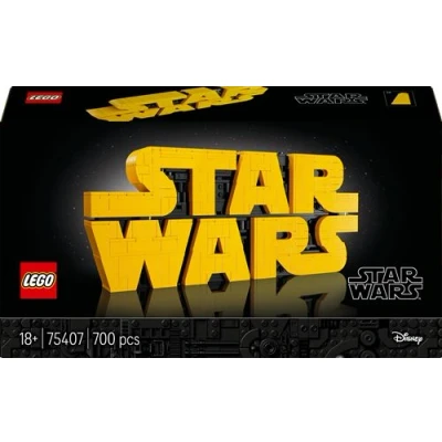 Abbildung von LEGO Star Wars 75407 Logo Steinen Bauset für Erwachsene zum Sammeln Popkultur Modell Ausstellungsstück das Büro Geschenkidee und Jugendliche Fans