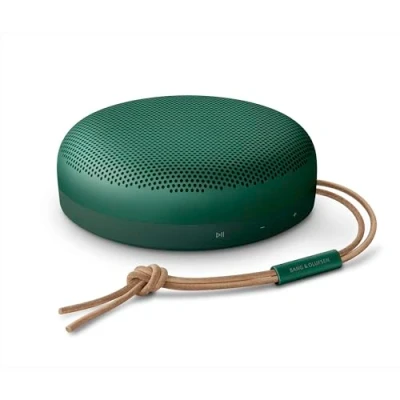 Abbildung von Bang &amp; Olufsen Beosound A1 (2. Gen) Kabelloser tragbarer IP67 wasserdichter Bluetooth Lautsprecher mit 360 Grad Sound, Alexa Voice Assistant Speakerphone, 18 h Akkulaufzeit Grün
