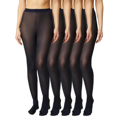 Abbildung von FM London Damen (5er pack) Strumpfhose Für Tights, Marineblau, XL EU