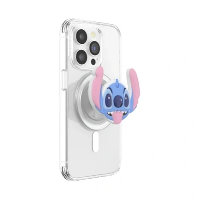 Abbildung von PopSockets: PopGrip Round für MagSafe Inklusive Adapterring Ausziehbarer Sockel und Griff mit einem Austauschbarem Top Smartphones Hüllen, Disney Stitch POPOUT TRAUMPUNKT
