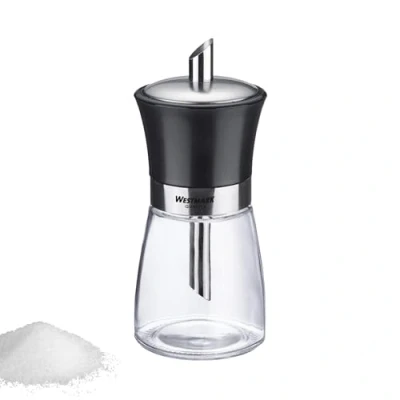 Abbildung von Westmark Zuckerdosierer, Fassungsvermögen: 190 ml, Glas/Rostfreier Edelstahl/Kunststoff, Blacky, Transparent/Schwarz/Silber, 63592260
