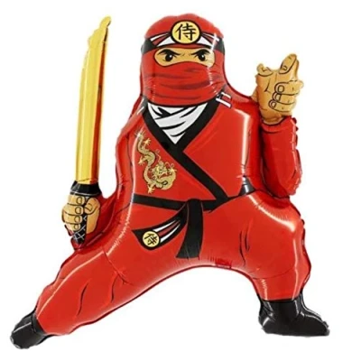 Abbildung von Grabo Folienballon Ninja rot ca. 60x70cm