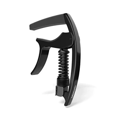 Abbildung von D&#039;Addario Gitarrenkapodaster NS Tri Action Kapodaster für Gitarre Capo Gitarren Schwarz