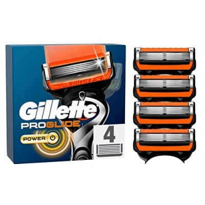 Abbildung von Gillette ProGlide Power Rasierklingen für Rasierer, 4 Ersatzklingen Nassrasierer Herren mit 5 fach Klinge