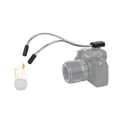 Abbildung von JJC Makro Arm Licht, 5600K Flexible LED Lampe für Nikon Canon Sony DSLR Kamera, 5 Level Einstellbare Beleuchtung Helligkeit Hot Shoe Mount Blitz Passt Schießen Insekten/Pflanzen/Schmuck und mehr
