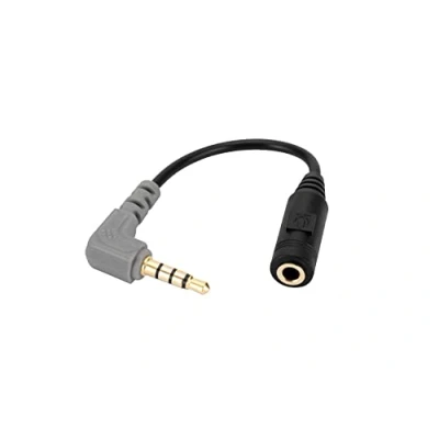 Abbildung von Alphatec Ersatz sc4 Mikrofonkabel für rode, 3,5mm TRS auf TRRS Adapter Schließen Sie Smartphones, Tablets mit Rode VideoMic Go, VideoMicro und BOYA Mic Lavalier Mikrofon