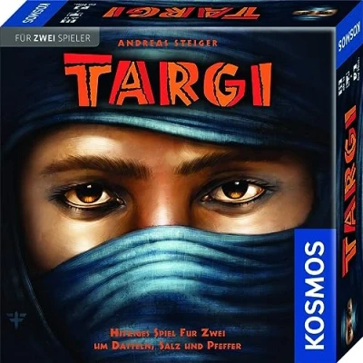 Abbildung von KOSMOS 691479 Targi, Spiel für Zwei, Brettspiel, Gesellschaftsspiel, Spiele 2 Personen, Strategiespiel