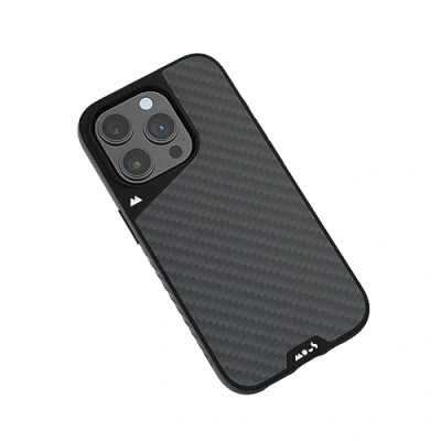 Abbildung von Mous Hülle für iPhone 15 Pro MagSafe Kompatibel Case Limitless 5.0 Carbonfaser Handyhülle Schutzhuelle