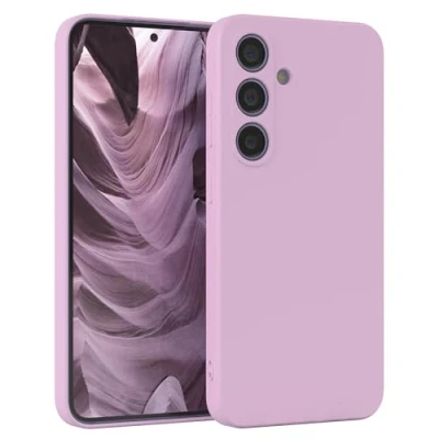 Abbildung von EAZY Case Silikonhülle für Galaxy S25 Hülle Silikon weich stoßfeste Handyhülle Schutzhülle mit Kameraschutz Dünn Premium Schutz Cover TPU Phone Bumper in Flieder