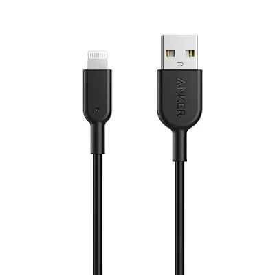 Abbildung von Anker iPhone Ladekabel Powerline II Kabel 0,9m Lightning Kabel, für 14/13 / 12/11 X/XS/XR/SE 8 Plus 7/6 und mehr (Schwarz)